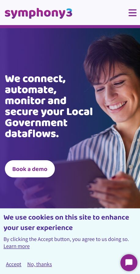 Symphony3 homepage preview